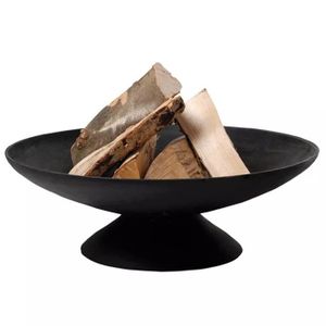 Brasero rond en métal coloris rouille Esschert Design FF216 Foyer extérieur