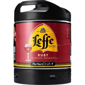 BIERE Fût 6L Perfectaft - 5 euros de consigne inclus - Fût pour tireuse à bière (Leffe Ruby)30