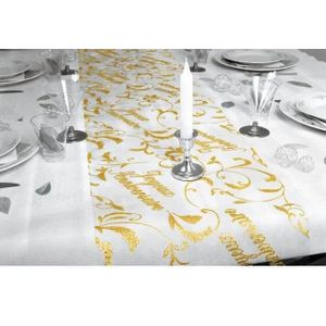 Chemin De Table Joyeux Anniversaire Achat Vente Pas Cher