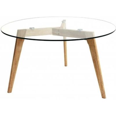 Table Ronde 45 X 80 Cm Bois Transparent Achat Vente