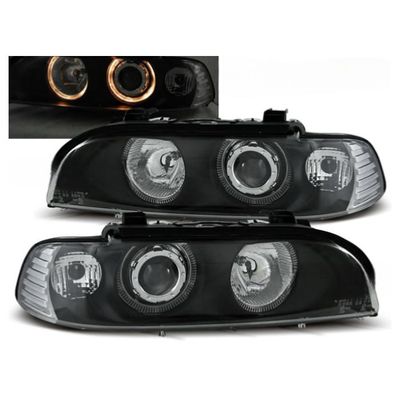SPORTARC Paupières De Phares Avant Pour BMW Série 5 E39 1995-2003 - Sourcils De Phare Brillants Élégants