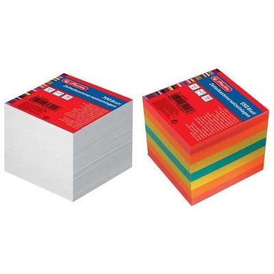 Bloc-Note Herlitz Avec Boîtier Transparent - 700 Feuilles Blanches 80g/m² - Idéal Bureau, École, Notes