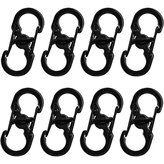 Wangjiangda Mini Mousqueton 10 Pcs Petit Mousqueton Porte Clé Mousquetons Pince Clip79