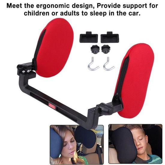 Repose Tete Pour Siege De Voiture Appui Tete Coussin De Couchage Pour Dormir Rouge Cdiscount Puericulture Eveil Bebe