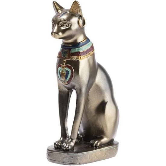 Statue égyptienne Ancienne Rare De La Déesse Chat Bastet En Ambre - Style Pharaonique, Provenance Luxor