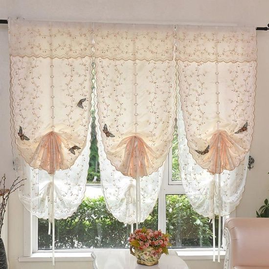 CAFE 80*140cm 1 pc rideau pour fenêtre de Salon chambre cuisine décoration de maison romantique à la mode
