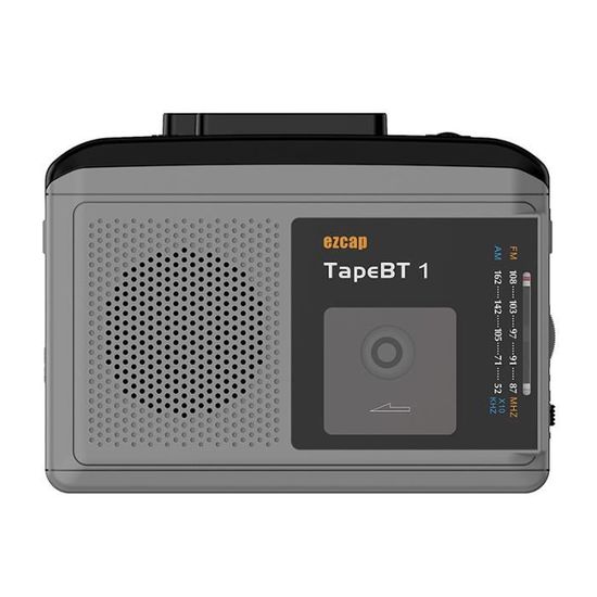 Lecteur De Cassettes Portable Reshow - Conversion MP3, Enregistrement, Haut-parleurs Intégrés (Noir)
