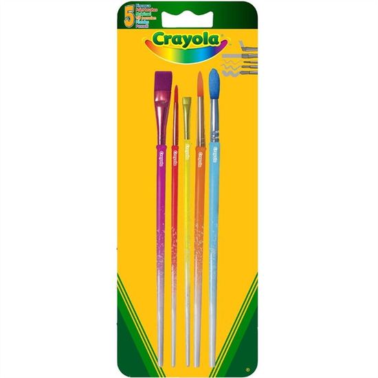 JEU DE PEINTURE Pinceaux Crayola assortis pour loisirs créatifs - 