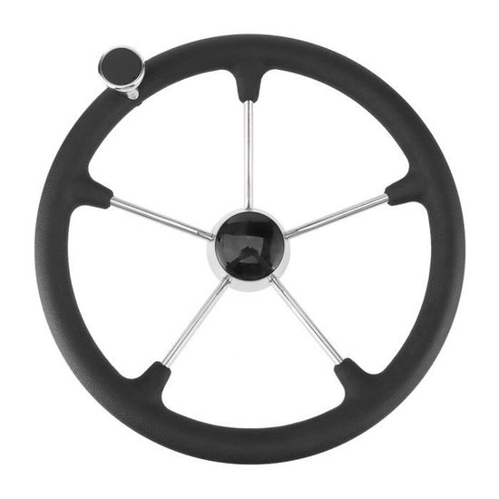 LIA Accessoire Bateau 13-1/2 Pouces Volant De Bateau À 5 Rayons En Acier Inoxyda