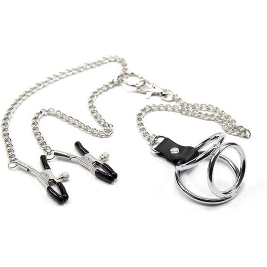 Bague De Retenue Avec Poids - Scrotum Stretcher Pour Hommes - SM Bondage