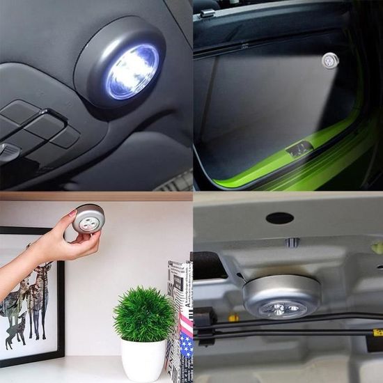 Lampe LED Sans Fil Avec Capteur De Mouvement, éclairage Intérieur De Voiture, Chargeur USB, Plafonnier Pour Porte, Cofe, Cofe, Boîte De Rangement