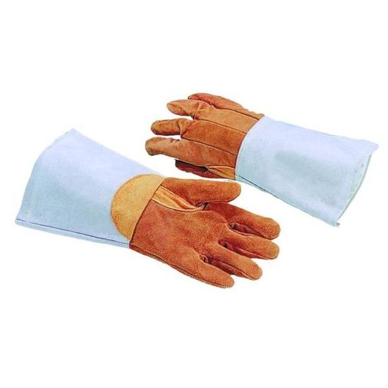 Gant Anti-chaleur En Cuir Pour Barbecue - Manchette Longue, Protection Optimale Pour Les Mains - 8