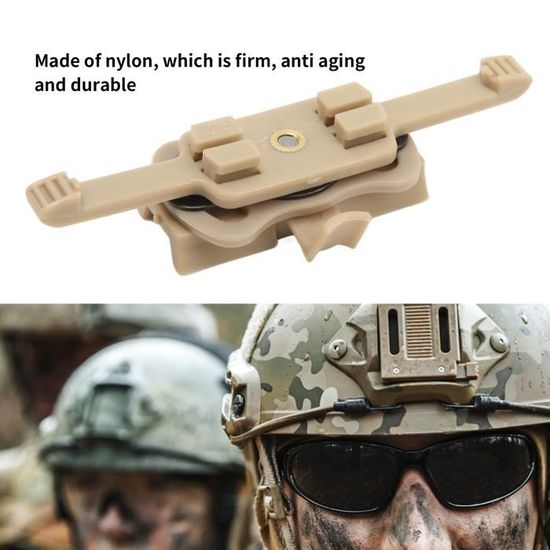 Adaptateur MOLLE à Dégagement Rapide QLS – Nylon Léger, 8,5x7,9 Cm – Pour équipement Tactique, Airsoft, Cinéma