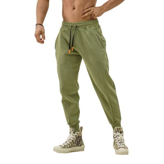 Pantalon Jogging Homme Large - Sweatpants Baggy Taille Élastique Avec Poches, Pour Sport Et Détente