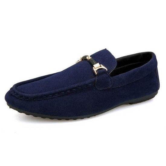 Mocassins Homme Marque Mod le Daim Bleu Confortables et