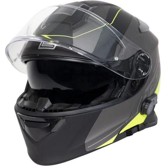 Casque Moto Intégral TORC Bluetooth | Double Visière | Homologué ECE22-06 | Communication Intégrée