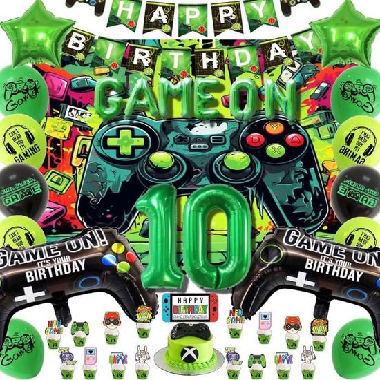 Ballons Pixels Pour Décoration Fête - Lot De 32 Ballons Latex (16 Motifs) Pour Anniversaire, Thème Gaming Ou Noël