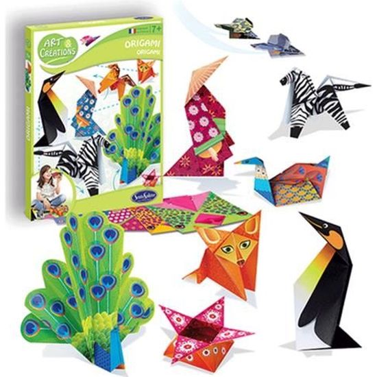 Kit Origami Unique Coloris Unique - SENTOSPHERE - Art et Créations - 7 ans - Enfant - Mixte