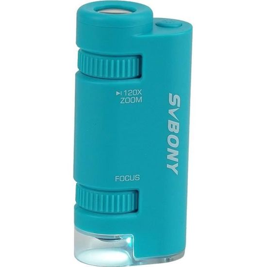 Microscope De Poche 60x-120x - Pour Trichomes Et Plantes - LED Incluse - Portable