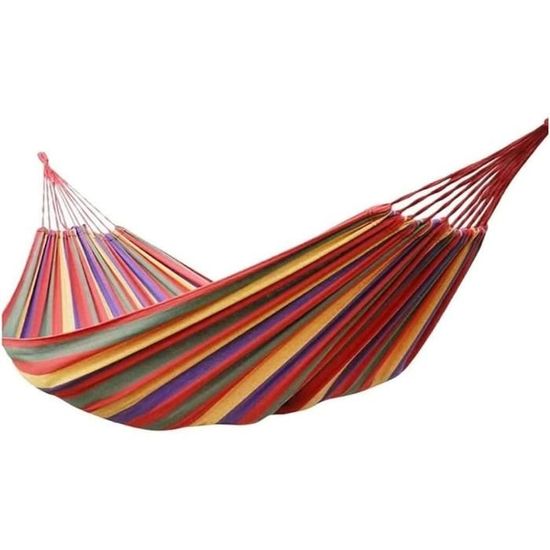 ecox Hamac de parachute d'extérieur simple avec 2 sangles d'arbre, portable et léger en nylon confortable pour la randonnée, le camping, les voyages, la plage, le jardin, la terrasse, la randonnée