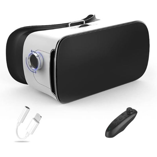 VR 3D VR Lunettes Grand Angle Plein Écran Réalité Virtuelle Compatible