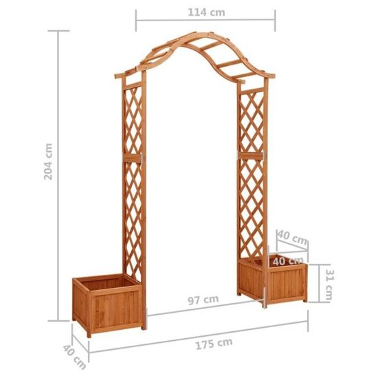 Arche De Jardin En Pin Traité Vert - Avec Treillis - Dimensions 130x58x215 Cm - Pour Rosiers Et Plantes Grimpantes