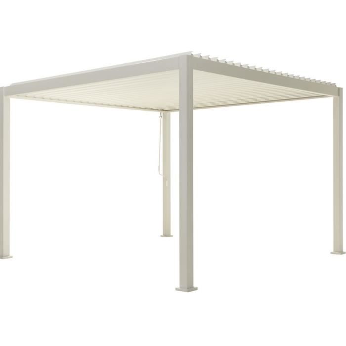 PERGOLA BIOCLIMATIQUE OMBREA 3X3 Autoportante - Blanc