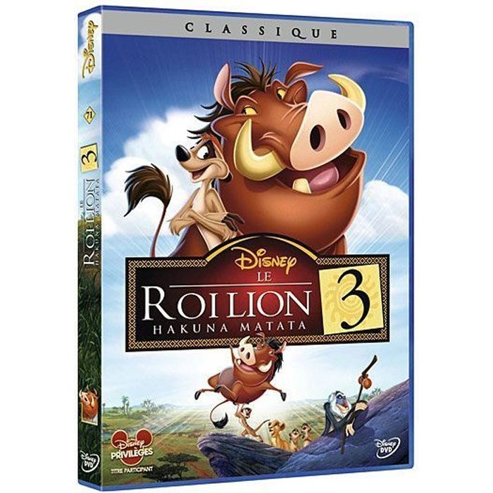 DVD Le roi lion 3 : Hakuna Matata - Disney