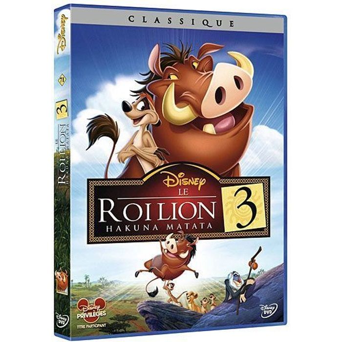 Dvd Le Roi Lion 3 : Hakuna Matata - Disney