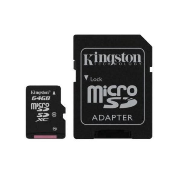 Pour WIKO TOMMY : Carte 64 Go Classe 10 Micro Sd Hc + Adapt Sd Integral
