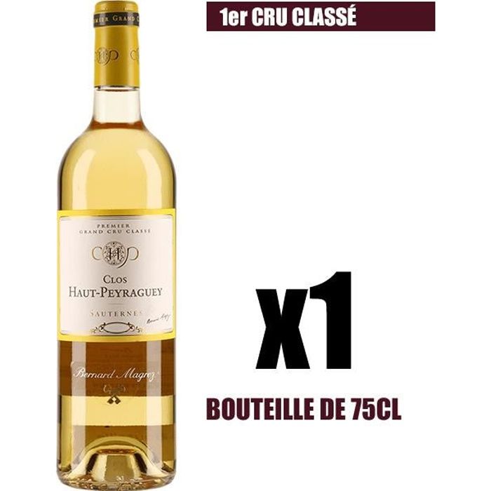 X1 Clos Haut-Peyraguey 2012 75 cl AOC Sauternes 1er Cru Classé Vin Blanc Liquoreux