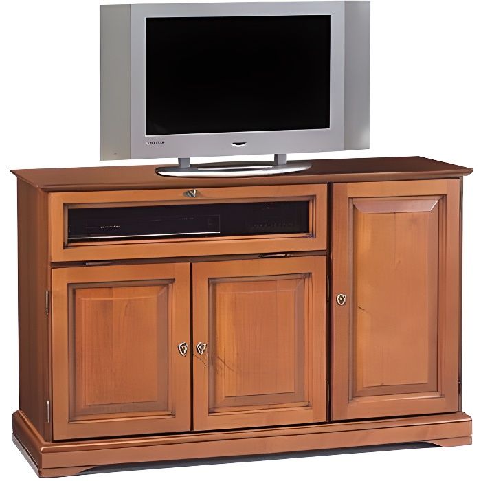 MEUBLE TV HIFI STYLE LOUIS PHILIPPE 3 PORTES