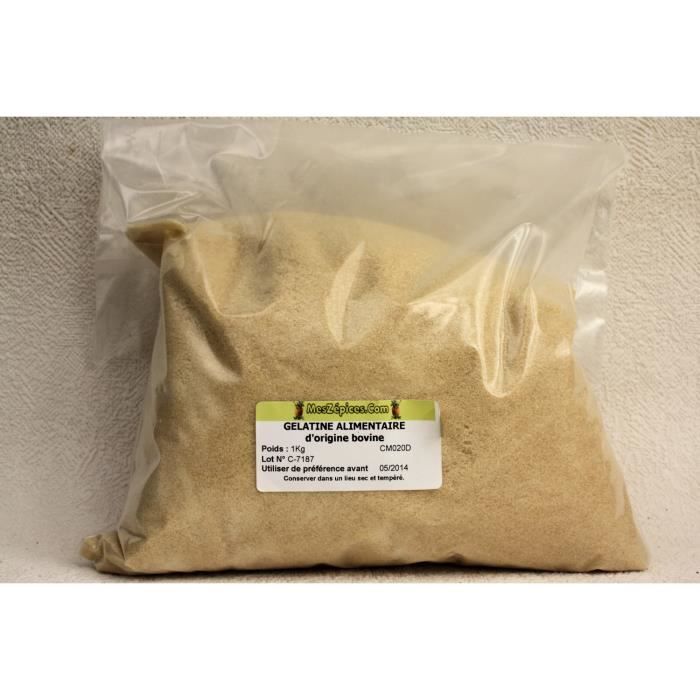 Gélatine alimentaire (150 bloom) bovine poudre …
