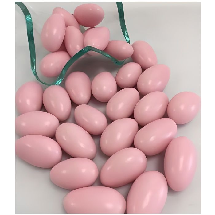 Dragées amandes 16% 1kg rose