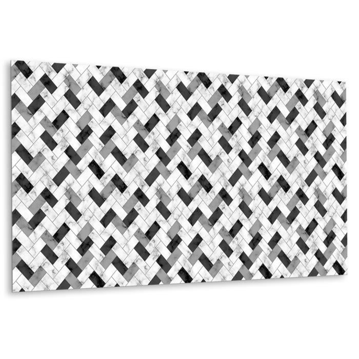 Decormat Auto-adhesif Crédence Panneau Anti-éclaboussures, Autocollant, 100x50cm, Vinyle, Dosseret, Charente en marbre
