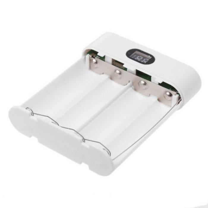 JL 5V Dual USB 4x 18650 Power Bank Kit boîtier chargeur de batterie pour téléphones intelligents - JLTNS903AA0142