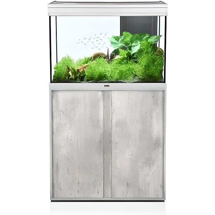 Meuble Aquarium Elegance Expert 80x40cm Chêne Blanc - Aquatlantis