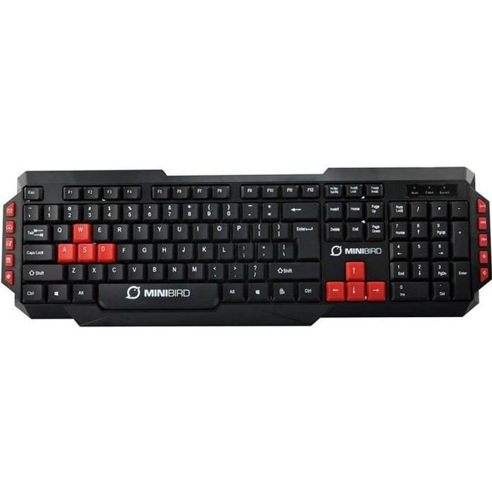 Minibird Gonolek - AZERTY Français - Clavier gamer - touches multimédias - AZERTY Français ( Catégorie : Clavier )