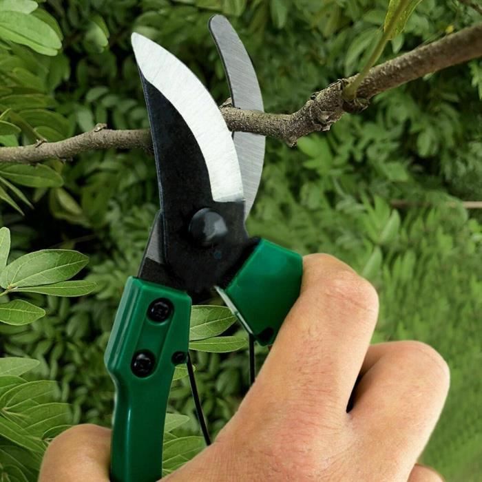 Sécateur fort carbone jardin main sécateur sécateur coupe plantes outil branche cisailles fruits branche ciseaux*YI0347