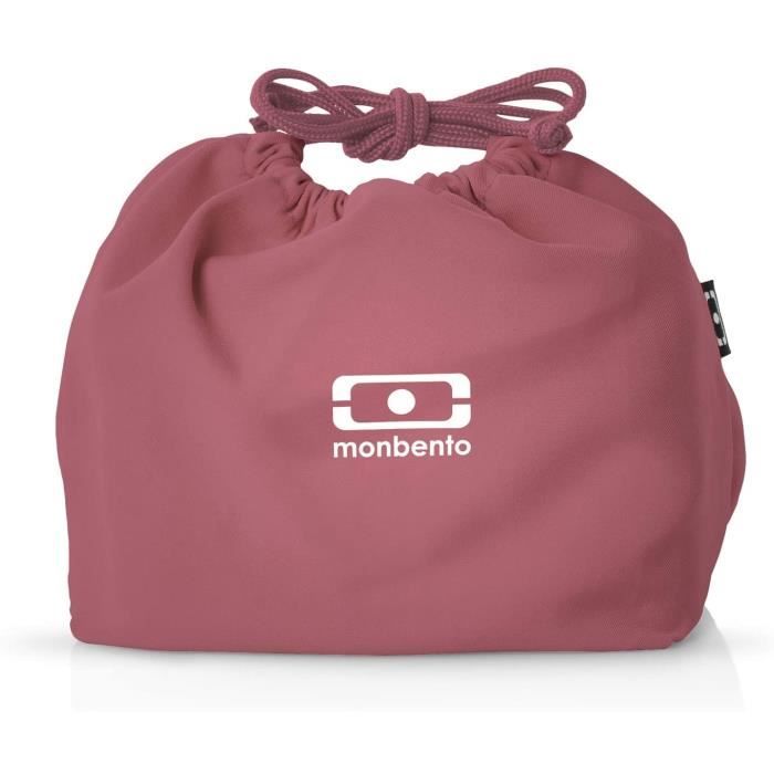LUNCH BOX monbento MB Pochette Blush Lunch Bag Rose Sac bento Polyester Ideacuteal pour Les Lunch Box MB Original MB Square M749