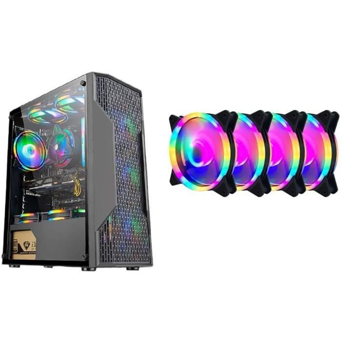 BOITIER PC PANNEAUX LATERAUX Boitier Aerocool MidTour ATX PC Gaming Computer Case Mis Agrave Jour Panneau Lateacuteral Acryli309