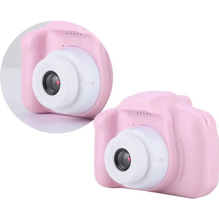 YOSOO Caméra Enfant 1080p X2 Mini 2.0 in Appareil Photo Numérique HD 1080P pour Enfants IPS Écran Couleur Portable(Rose)