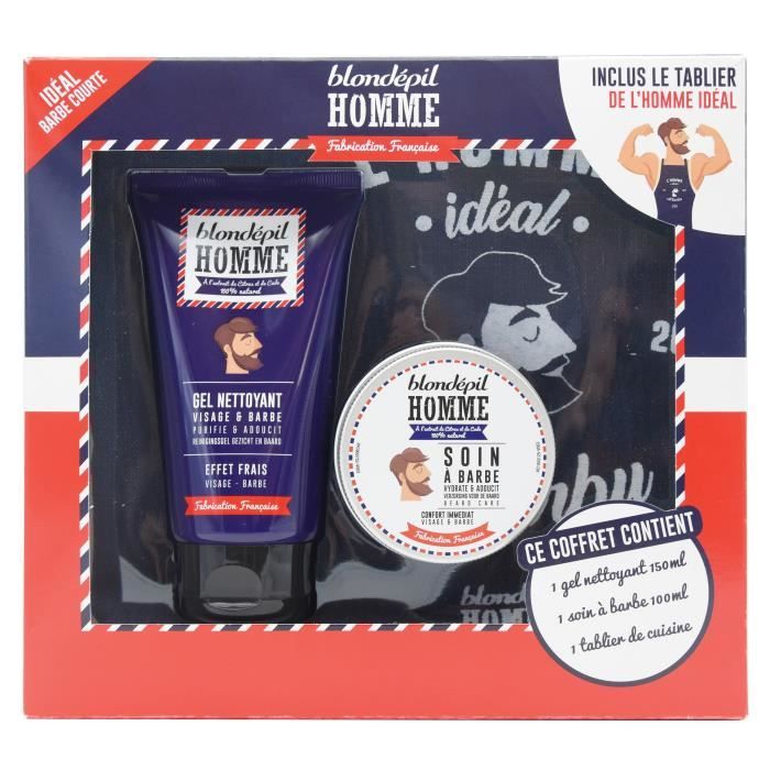 BLONDEPIL HOMME Coffret Barber Soin et Tablier