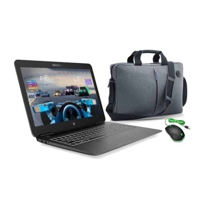 HP PC Portable Gamer 15-bc511nf - 15,6-FHD - i5-9300H - RAM 8Go - 1To HDD + 128Go SSD - GTX1050 + Souris Pavilion Gaming + Sacoche