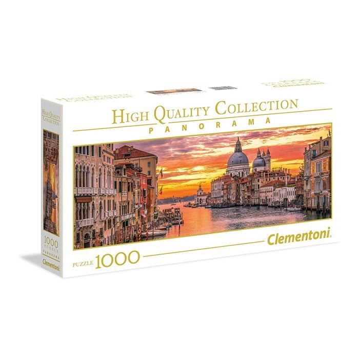 Clementoni - 39426 - High Quality Collection Panoramique Puzzle - Venise, Grand Canal - 1000 Pièces