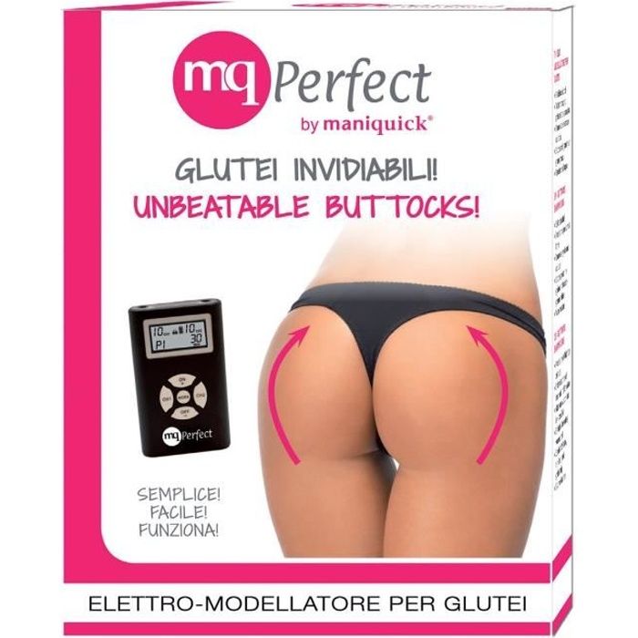 Electro stimulateur fessiers Maniquick - Appareil minceur pour tonifier les muscles fessiers sans effort