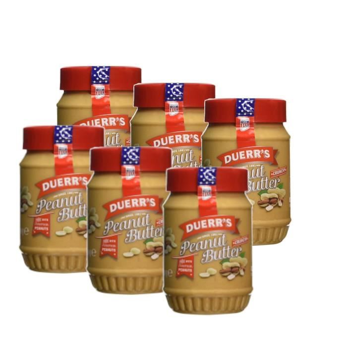DUERR'S Beurre de cacahuète Crunchy - 340g x 6