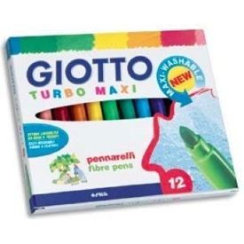 Boîte de 12 feutres de coloriage Turbo maxi Giotto