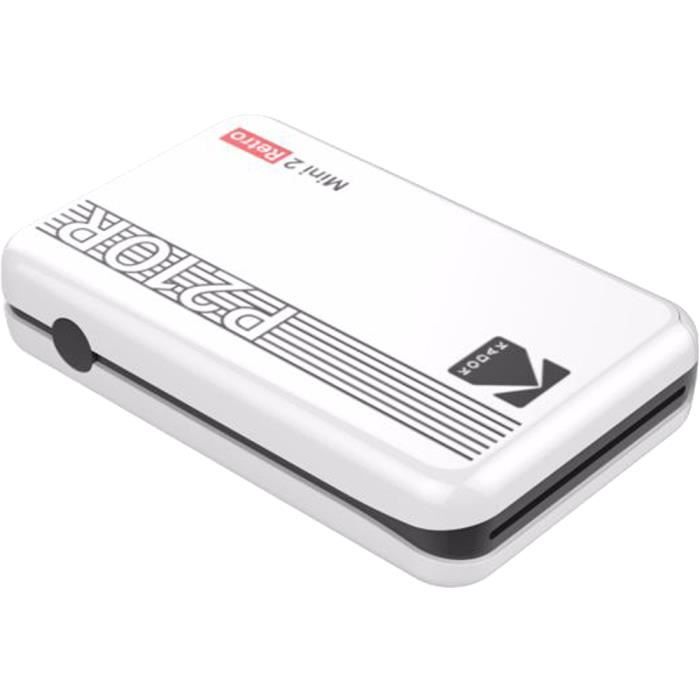 Mini imprimante Bluetooth® pour smartphone Rétro Blanc Kodak