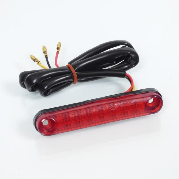 Mini feu arrière Brett type barre à LED 12V 1/6W 105x20mm moto scooter 50 custom